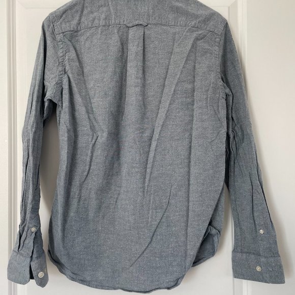 Goodfelow & Co Every Wear Slim Fit Long-Sleeve Button Down in Grey Size M - Picture 2 of 2